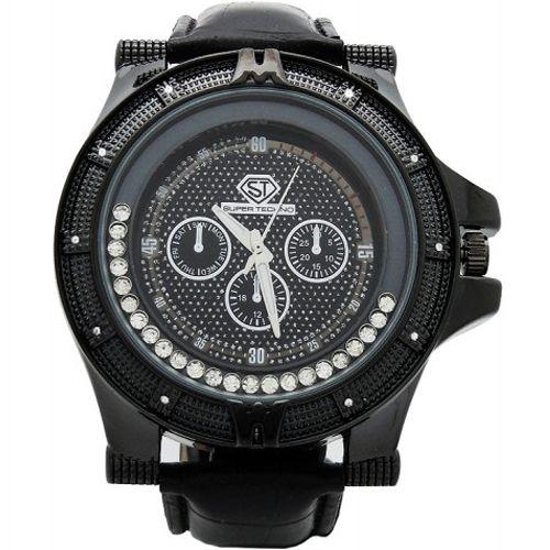 スーパーテクノ エムライン ダイヤモンド ウォッチ ブラック ブラック M-6250 Super Techno M-Line Diamond Watch Black Black M-6250｜cio