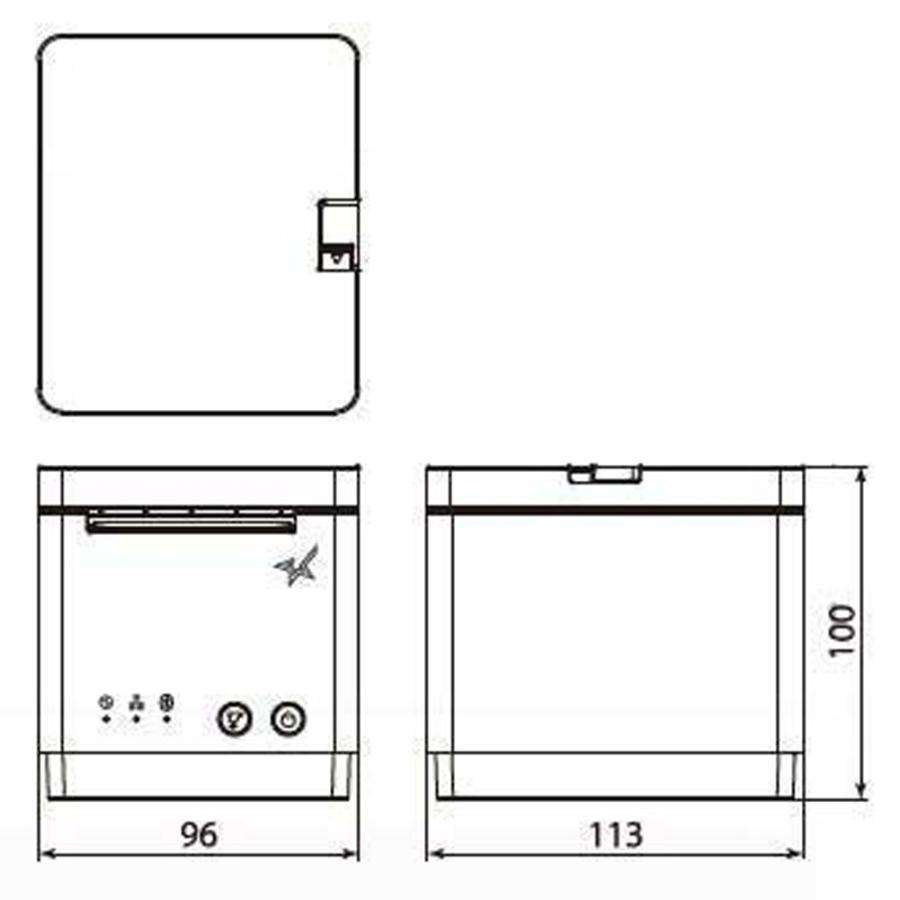 スター精密 据え置き型感熱式プリンター mCollection mC-Print2 MCP21LB WT JP セット(バーコードリーダー、カスタマーディスプレイ) | スター精密 | 02
