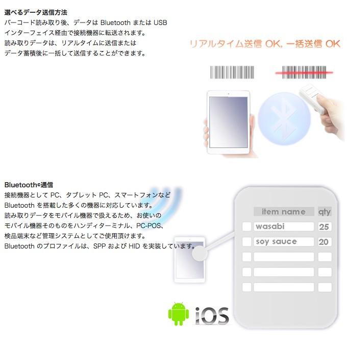 オプティコン Mobile+One OPN-4000i Bluetooh ワイヤレス CCDバーコードリーダー セット(シリコンカバー) OPTICON OPN-4000 Barcode Reader Set(Silicone Cover) | オプトエレクトロニクス | 04