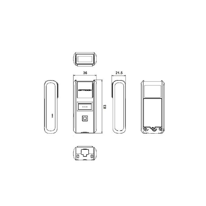 オプティコン Mobile+One OPN-4000i Bluetooh ワイヤレス CCDバーコードリーダー セット(シリコンカバー) OPTICON OPN-4000 Barcode Reader Set(Silicone Cover) | オプトエレクトロニクス | 07