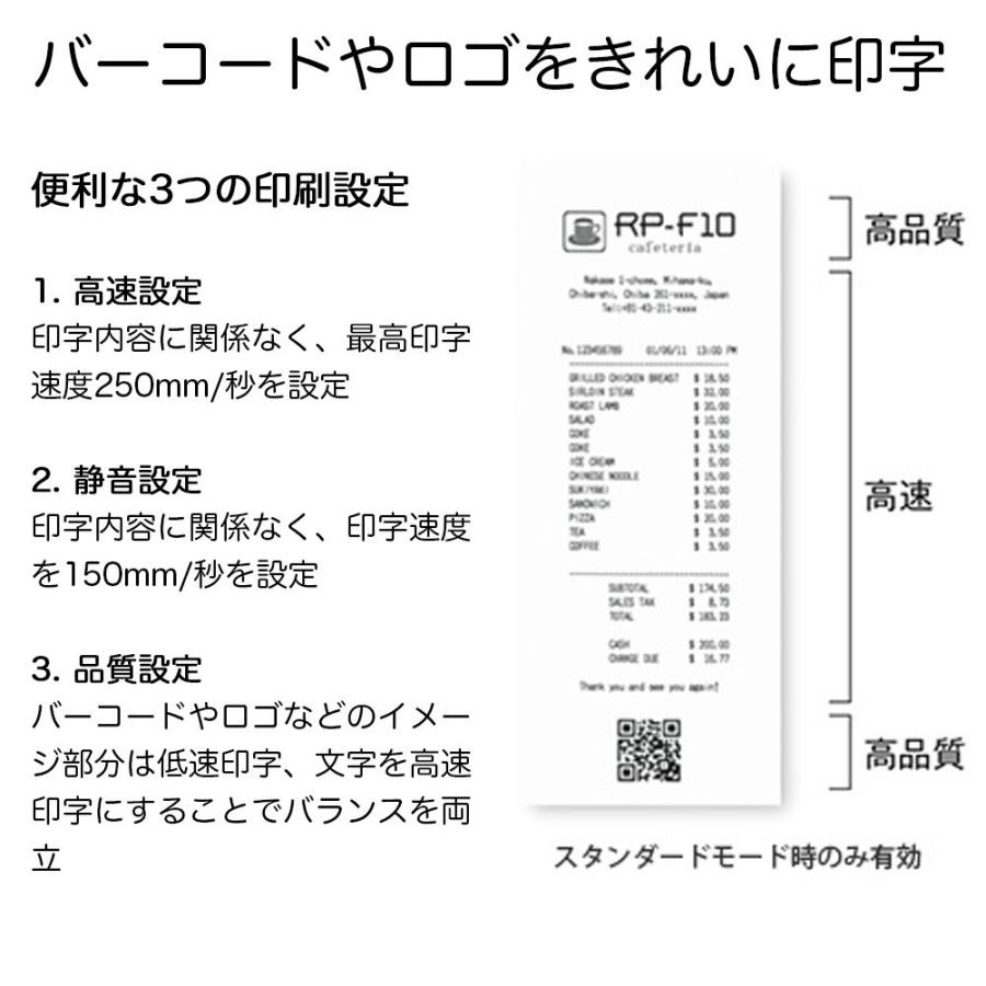 【予約】セイコーインスツル 据え置き型感熱式プリンター RP-F10 RP-F10-W27J1-3 セット（ACアダプター、電源ケーブル） Ethernet ホワイト Seiko Instruments｜cio｜06