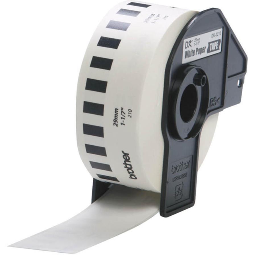 ブラザー 感熱式ラベルテープ 長尺紙テープ DKテープ DK-2210 ホワイト 幅29mm 30.48m巻 12巻セット Brother Thermal Label Tape Long Paper Tape | ブラザー工業 | 02