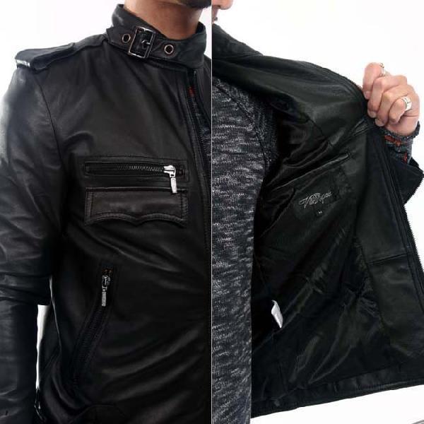 Ville D'Espoir ダークブラウン レザー ジャケット M( ´Д`)