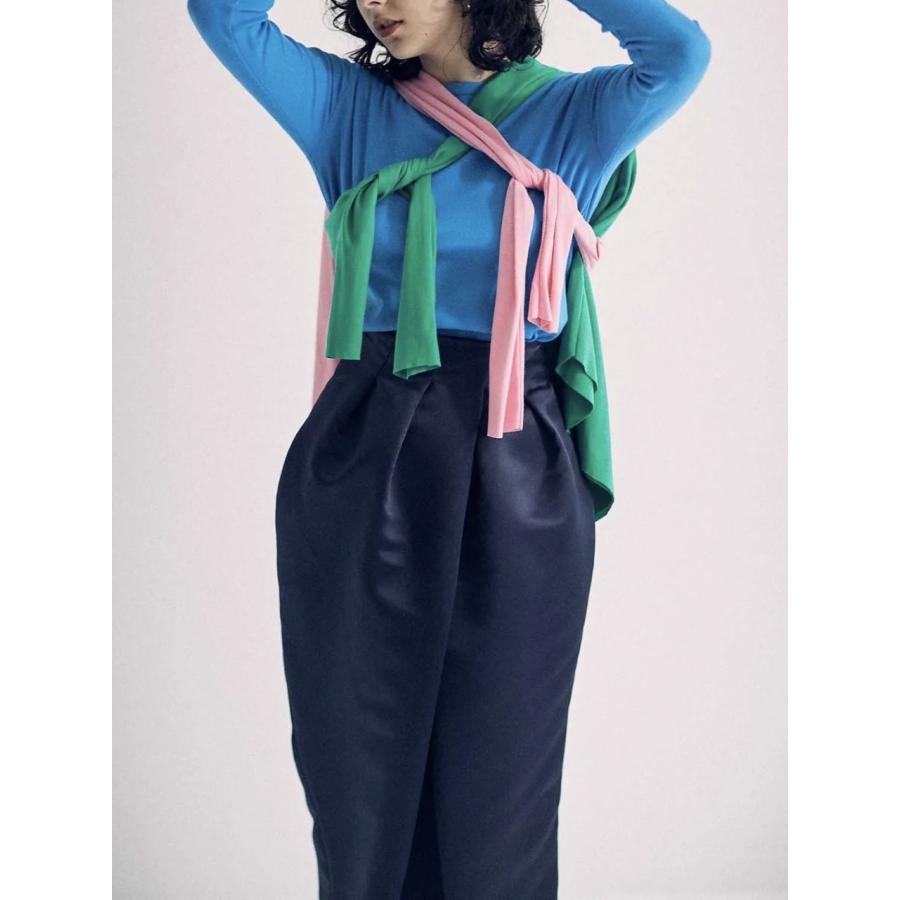 SEA(シー) HEAVY SATIN “ORIGAMI” SKIRT ヘビーサテン オリガミ