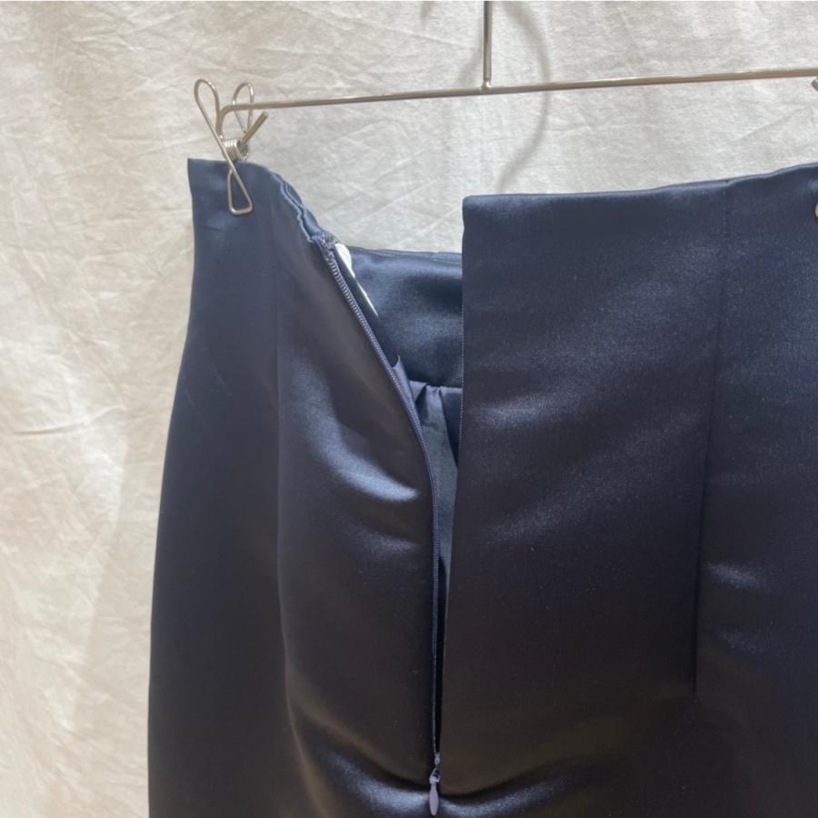 SEA(シー) HEAVY SATIN “ORIGAMI” SKIRT ヘビーサテン オリガミ