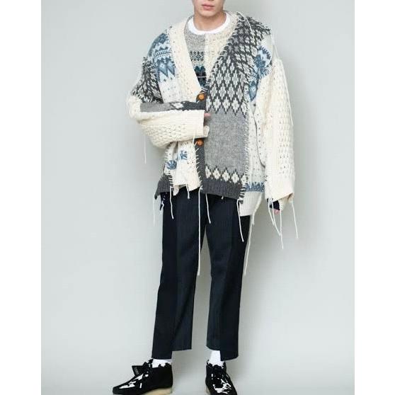 DISCOVERED(ディスカバード) Nordic Collage Knit Cardigan