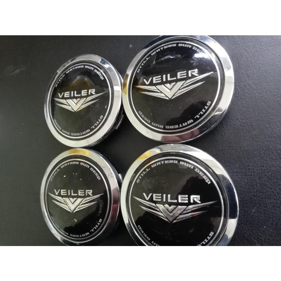 □全国送料無料□ WEDS VEILER ブラック＆シルバー ホイールキャップ