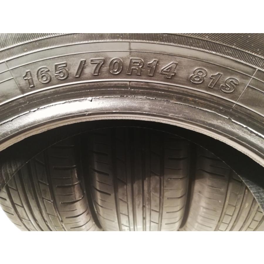 ◇本州・四国は送料無料◇ 165/70R14 ヨコハマタイヤ 7分山 アクア