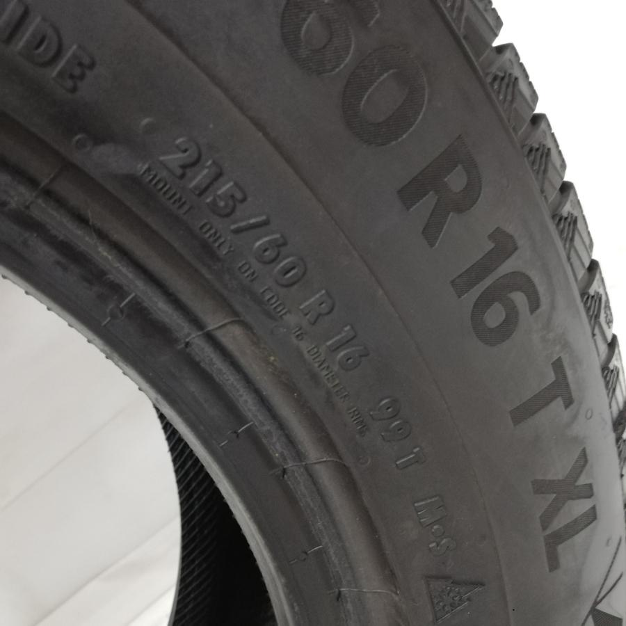 ◆本州・四国は送料無料◆ ＜希少！ スタッドレス 1本＞ 215/60R16 コンチネンタル NorthContactNC6 '19年 70〜80％ アリスト クラウンの画像