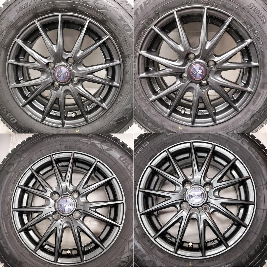 ◇本州・四国は送料無料◇ ＜スタッドレス & ホイール 4本＞ 185/70R14