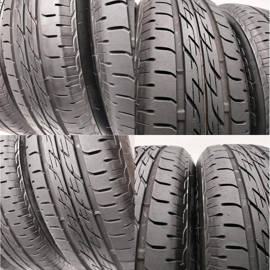◆本州・四国は送料無料◆ ＜ノーマル ＆ ホイール 4本＞ 165/70R14 ブリヂストン 14X5.5J 日産 マーチ 純正 4H -100 マーチ ノートの画像