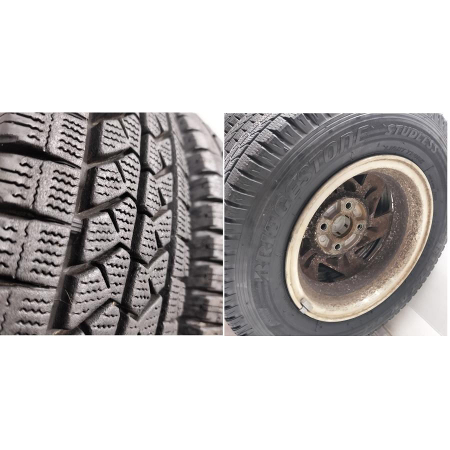 ホンダ　バモス　純正　145R12 LT　GM3 ホンダ バモス 純正アルミホイール 145R12スタッドレスタイヤ 2本