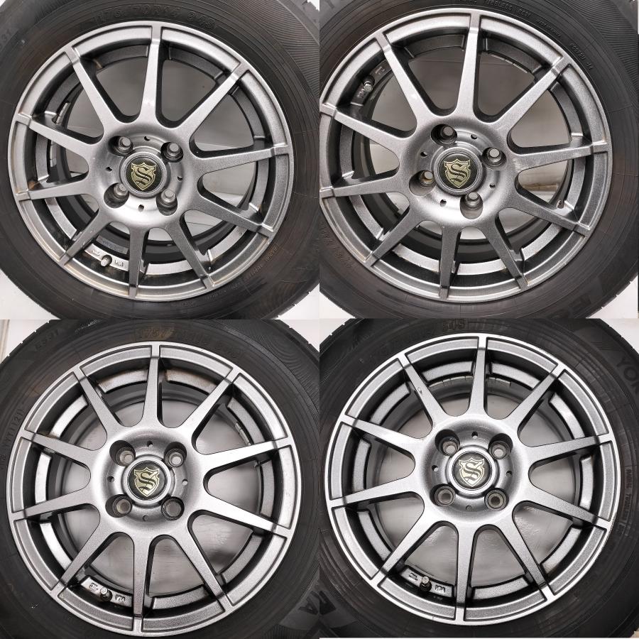 ◆本州・四国は送料無料◆ ＜ノーマル ＆ ホイール 4本＞ 175/70R14 ヨコハマタイヤ 14X5.5J Stranger 4H -100 アクア ノートの画像