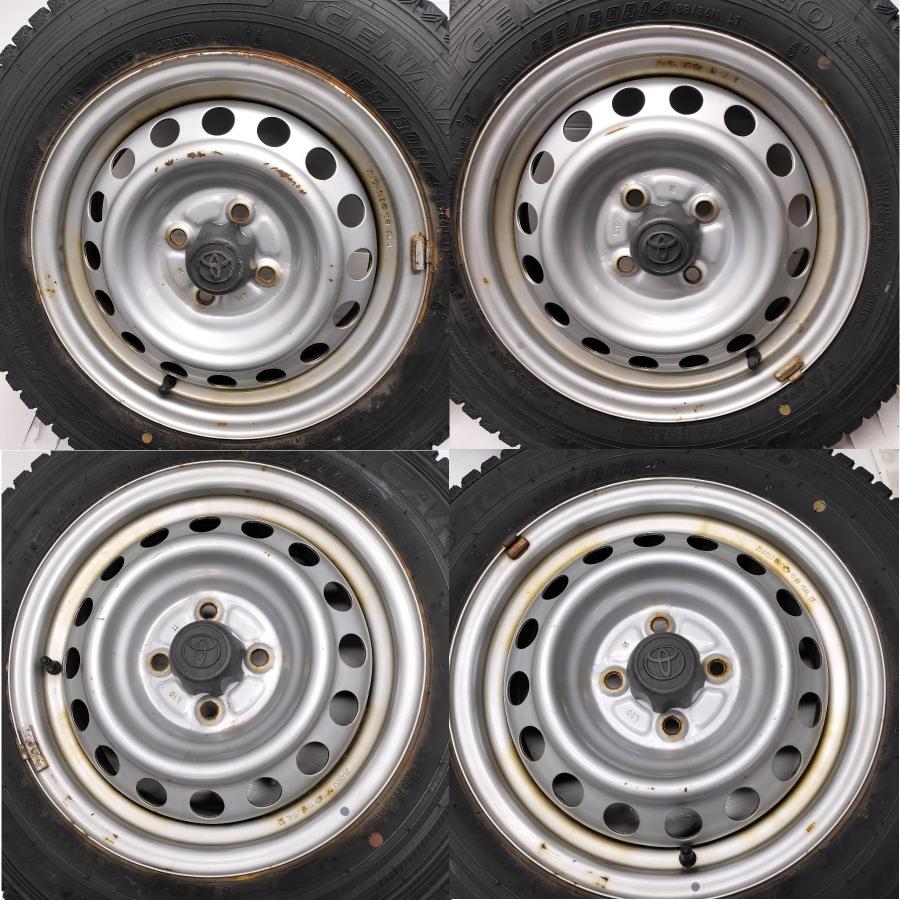 ◇本州・四国は送料無料◇ ＜スタッドレス & ホイール 4本＞ 155/80R14 