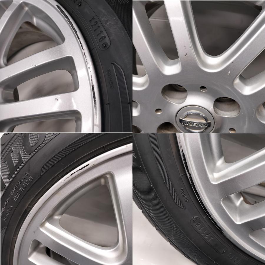 ◆本州・四国は送料無料◆ ＜ノーマル X ホイール 4本＞ 175/65R15 ダンロップ 15X6J 日産 オプション 純正 4H -100 ノート マーチの画像