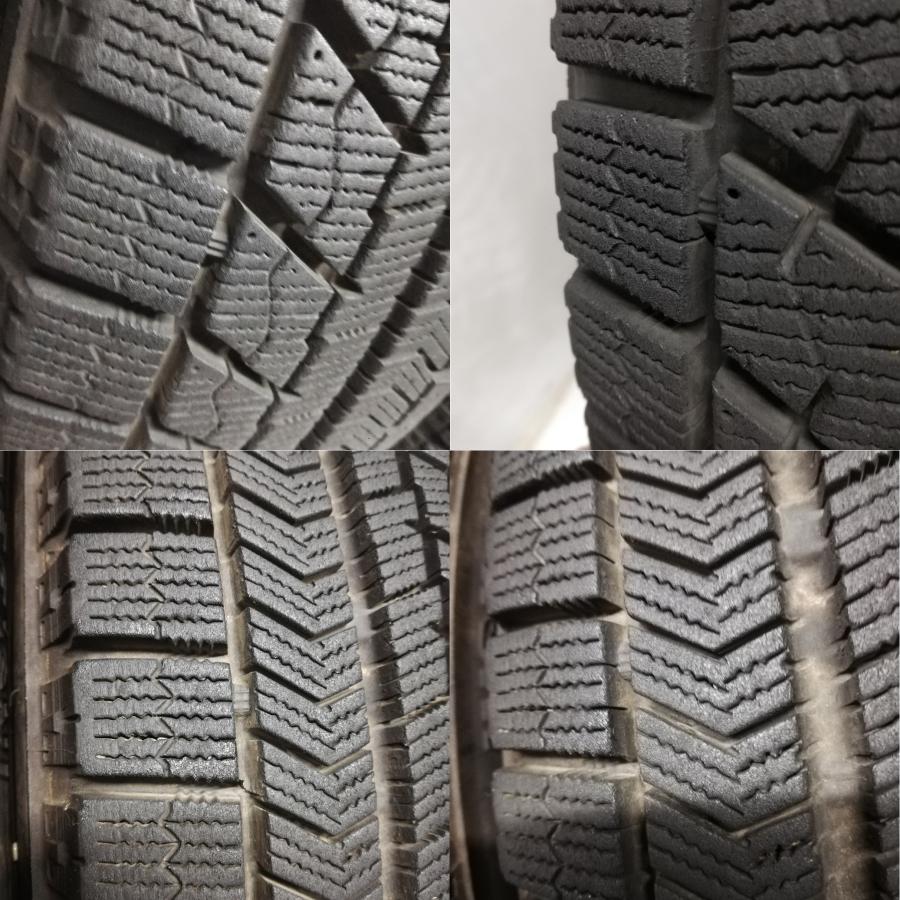 ◆本州・四国は送料無料◆ ＜スタッドレスタイヤ 4本＞ 165/70R14 ブリヂストン VRX 2017年 80〜85% アクアの画像
