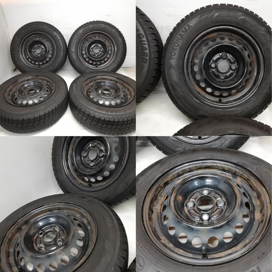 ◆本州・四国は送料無料◆ ＜スタッドレス \u0026 ホイール 4本＞ 175/70R14 アイスガード iG60 14x5.5J ホンダ純正 4H -100の画像