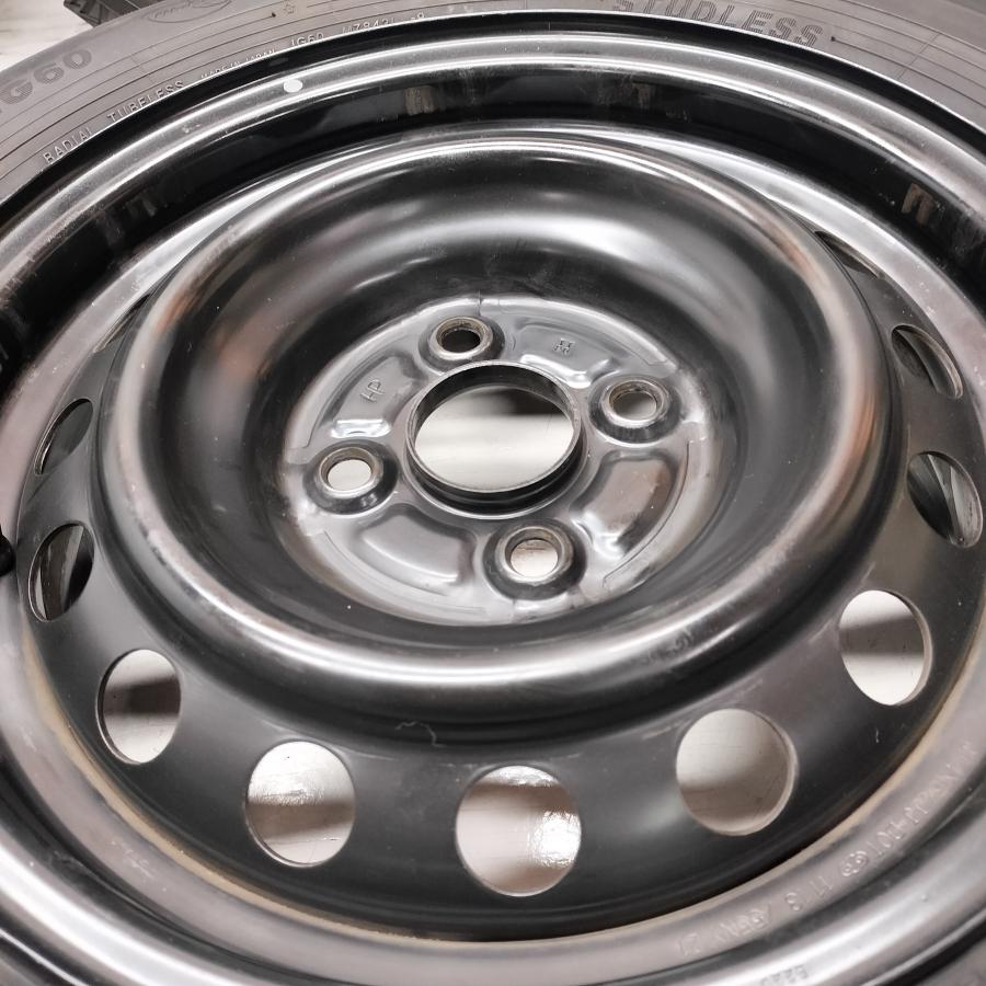 ◆本州・四国は送料無料◆ ＜スタッドレス \u0026 ホイール 4本＞ 175/70R14 ヨコハマタイヤ 14x5.5J トヨタ製 4H -100 アクア ヤリスの画像