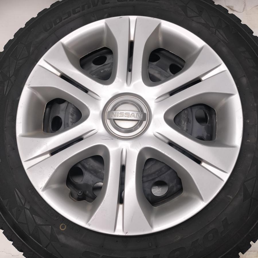 ◆本州・四国は送料無料◆ ＜スタッドレス \u0026 ホイール 4本＞ 175/70R14 トーヨータイヤ 14x5.5J 日産 純正 4H -100 ノート フリードの画像