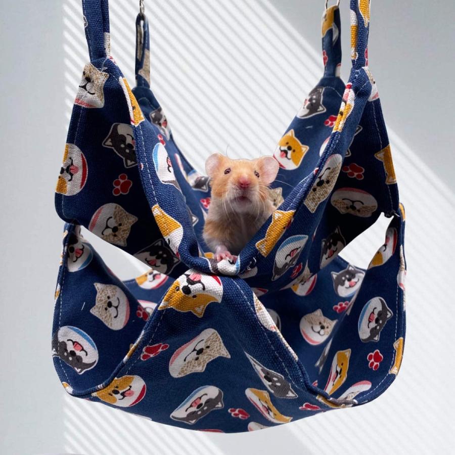 手作りの夏のキャンバス吊りハンモックシュガーグライダー用の小動物のハンモックモルモットオウムフェレットリスチンチラハムスターウサギ寝ているベ 013 Circleislandyahoo 店 通販 Yahoo ショッピング