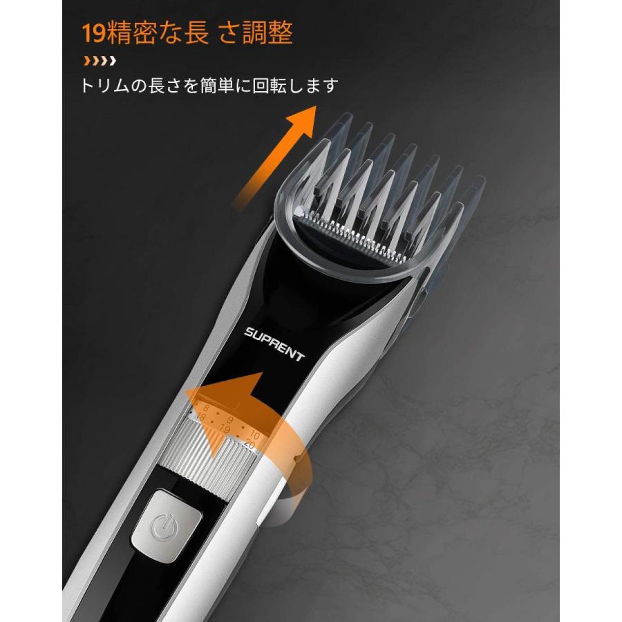 日本最級 電動バリカン Suprent 防水 ヒゲトリマー もみあげ 業務用 散髪 水洗いok 38段階長さ調節 リチウムイオン電池 Usb急速充電 バリカン メンズグルーミング Smssvg Org