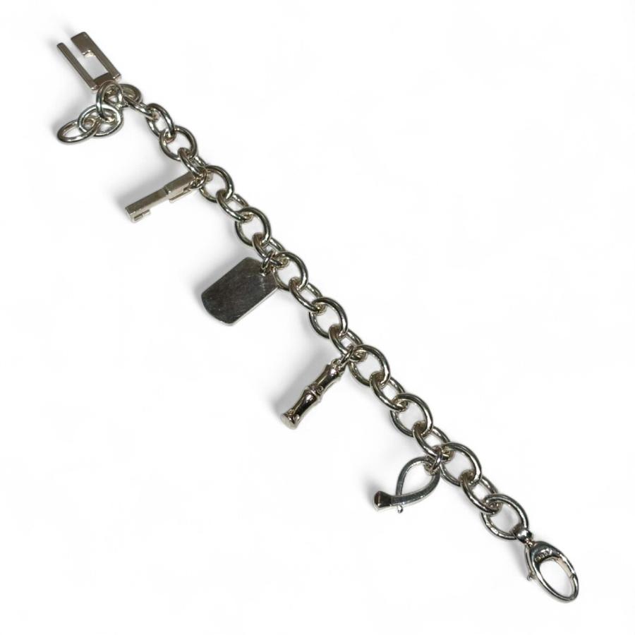 GUCCI (グッチ) OLD/VINTAGE 5チャーム ブレスレット テディベア シルバー FREE_2