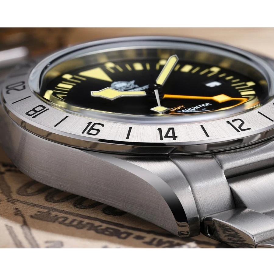 腕時計 メンズ 40代 50代 GMT 防水 クォーツ アンティーク オマージュ