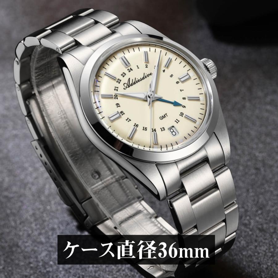 腕時計 メンズ 40代 50代 GMT ユニセックス レディース クォーツ オマージュ ADDIESDIVE AD2065 |  | 03