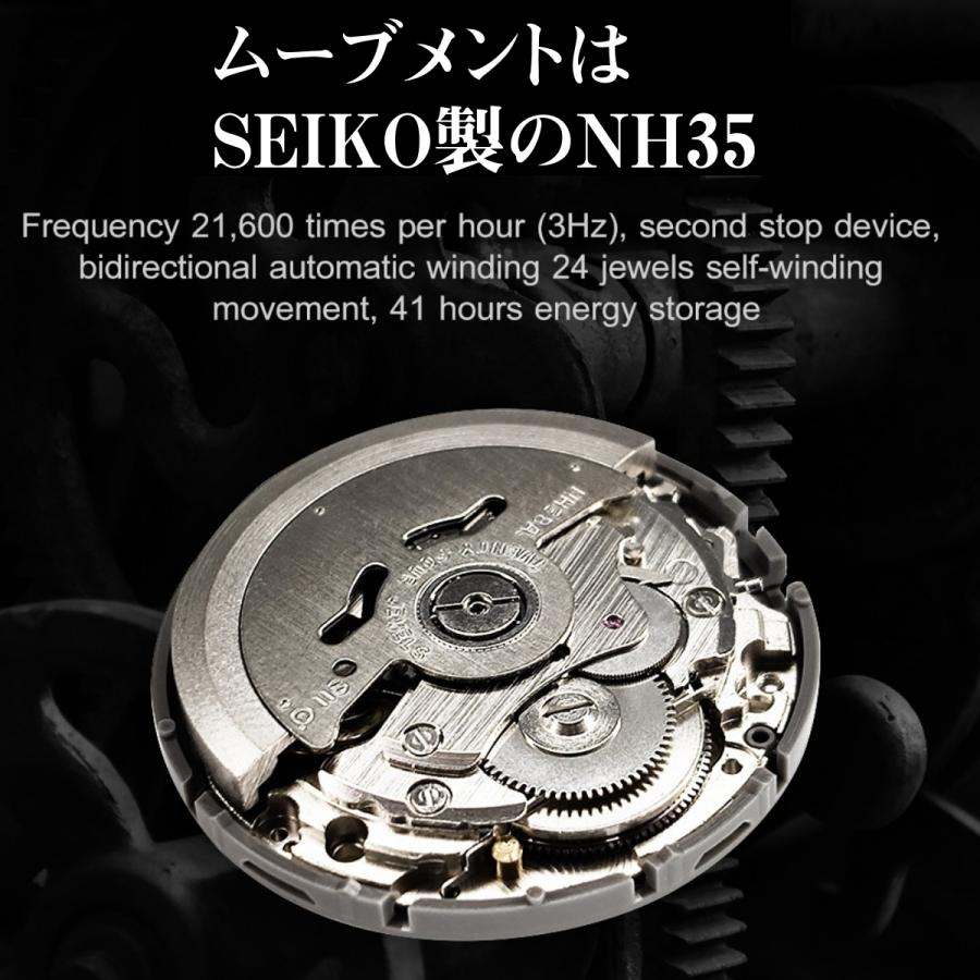 自動巻き腕時計 メンズ 40代 50代 オマージュウォッチ 機械式 手巻き