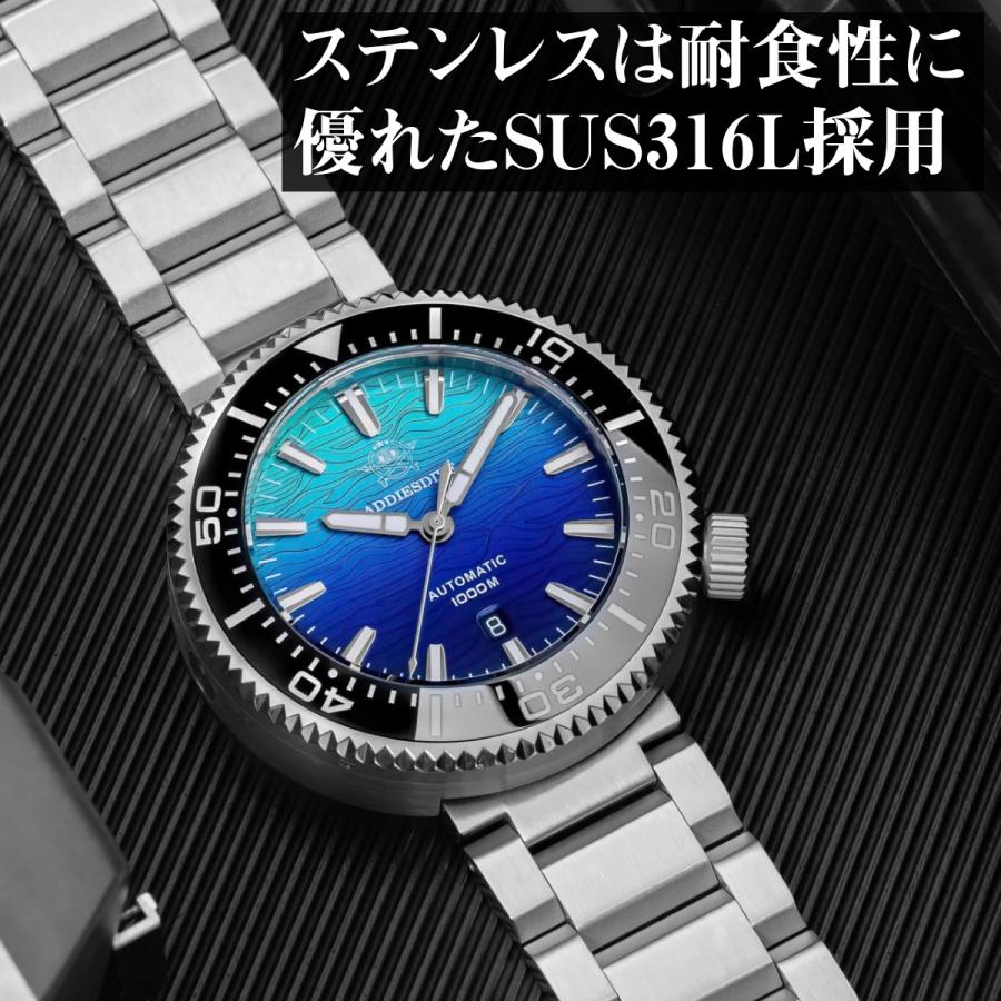 ダイバーズウォッチ 腕時計 メンズ 1000m防水 機械式 自動巻き 手