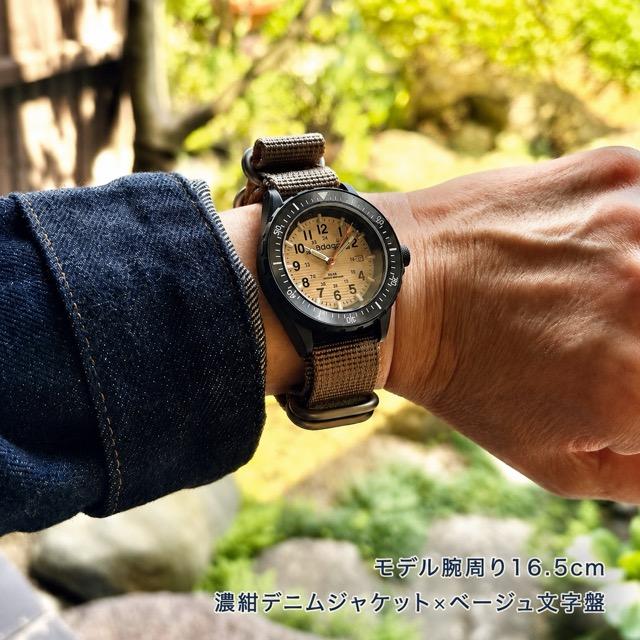 腕時計 メンズ ダイバーズウォッチ 100m防水 ミリタリーウォッチ