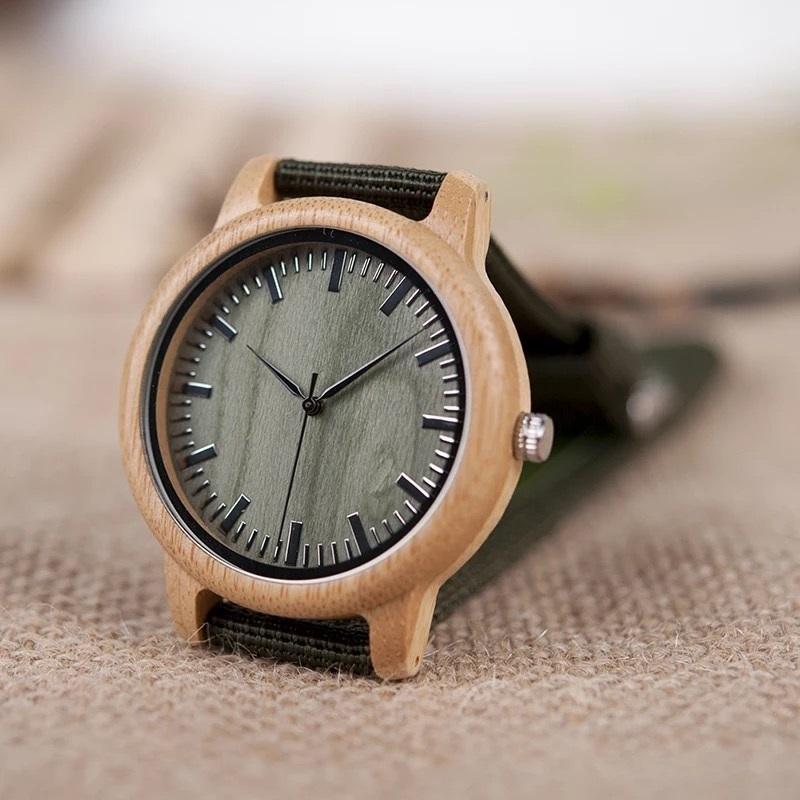 木製腕時計 ウッドウォッチ メンズ 40代 50代 竹 バンブー クォーツ 金属アレルギー ボボバード BOBO BIRD D11 | BOBO BIRD | 03