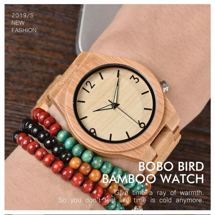 木製腕時計 ウッドウォッチ メンズ 40代 50代 竹 バンブー レディース ユニセックス ボボバード BOBO BIRD D27 | BOBO BIRD | 07