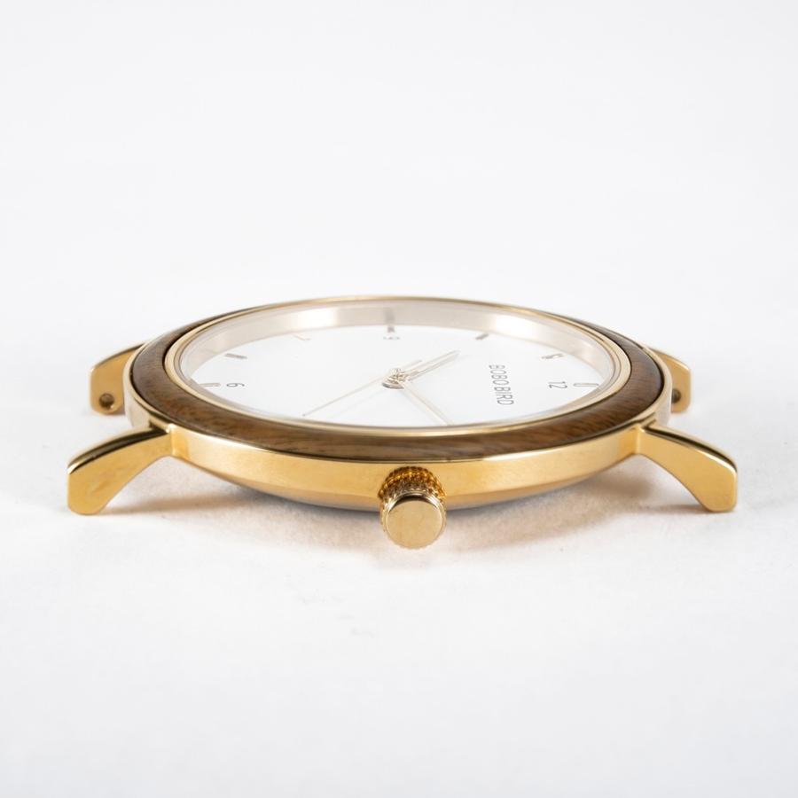 腕時計 レディース 木製腕時計 ウッドウォッチ 30代 40代 50代 クォーツ 革ベルト ボボバード BOBO BIRD GT021 | BOBO BIRD | 05