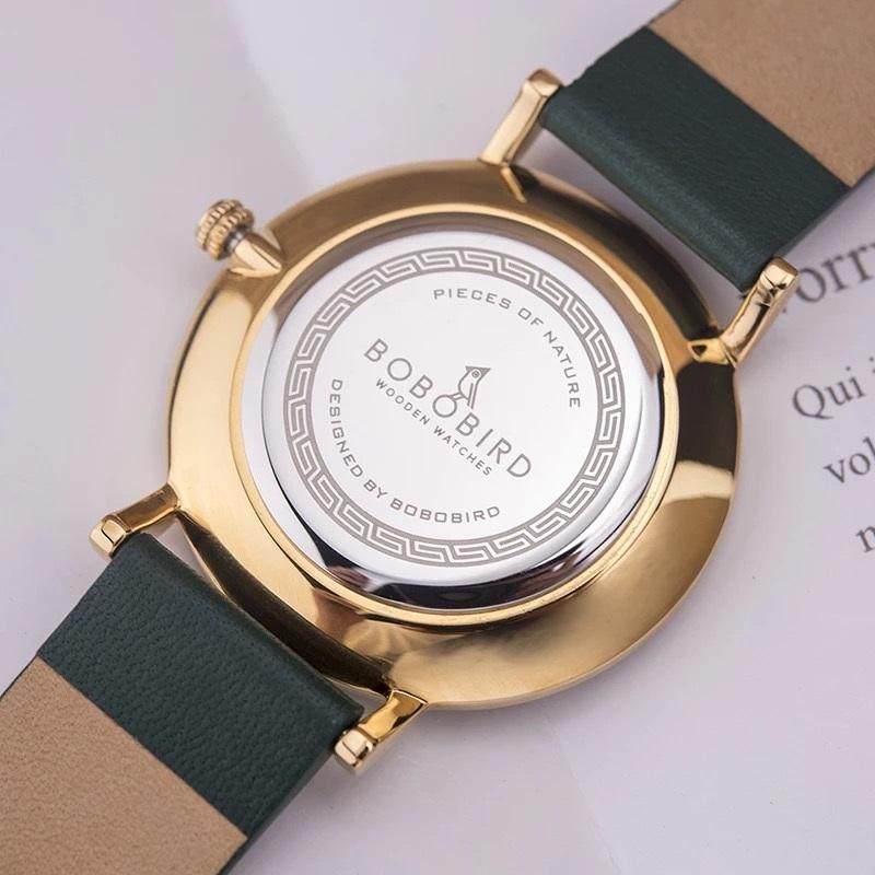 腕時計 レディース 木製腕時計 ウッドウォッチ 30代 40代 50代 クォーツ 革ベルト ボボバード BOBO BIRD GT021 | BOBO BIRD | 06