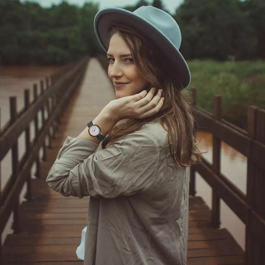 腕時計 レディース 木製腕時計 ウッドウォッチ 30代 40代 50代 クォーツ 革ベルト ボボバード BOBO BIRD GT021 | BOBO BIRD | 08