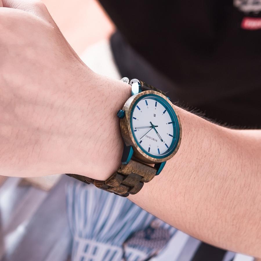 腕時計 メンズ レディース 40代 50代 文字盤大きい ボボバード