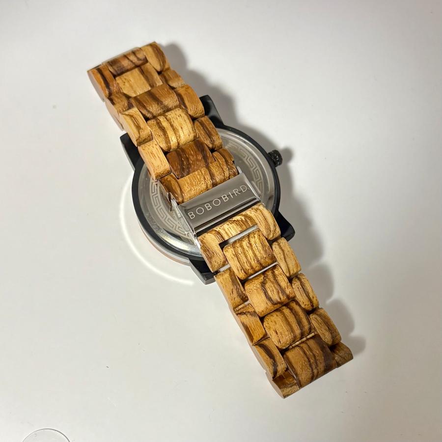 木製腕時計 ウッドウォッチ メンズ 40代 50代 60代 クォーツ 軽量 43mm