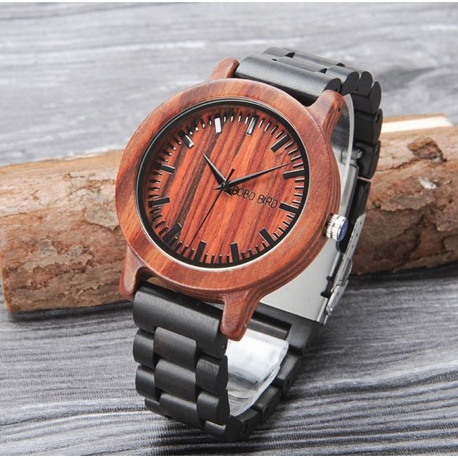 BOBO BIRD 木製腕時計 ウッドウォッチ メンズ 40代 50代 金属