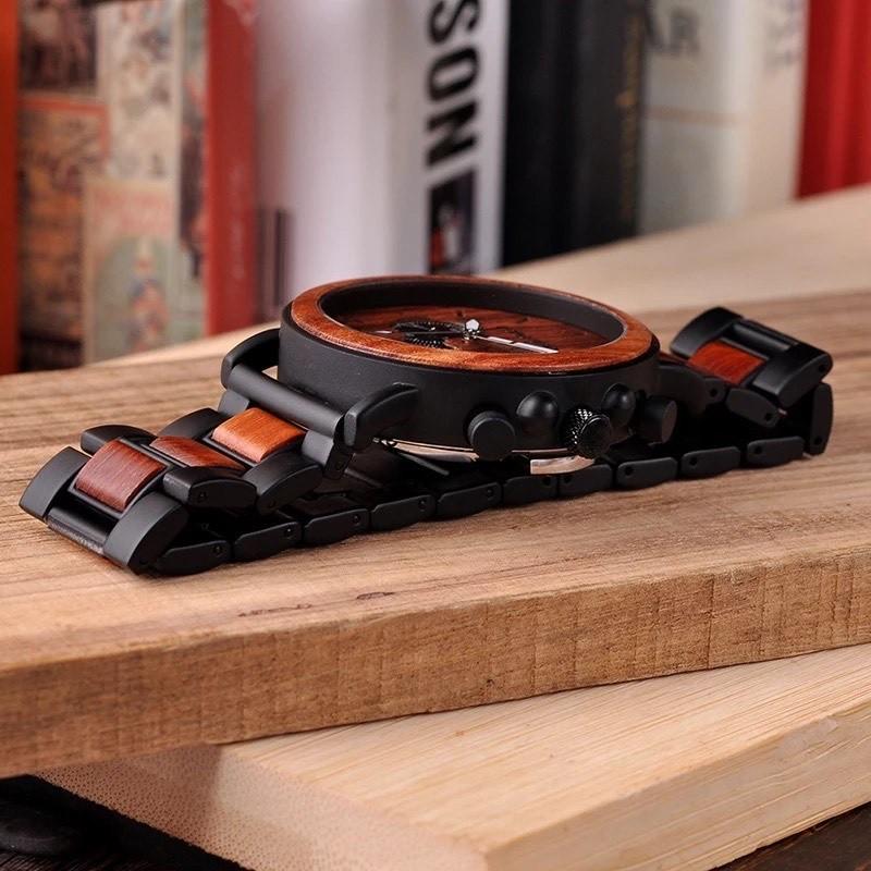 腕時計 メンズ 40代 50代 ボボバード BOBO BIRD 木製腕時計 ウッドウォッチ クロノグラフ クォーツ 日付 P09 | BOBO BIRD | 10