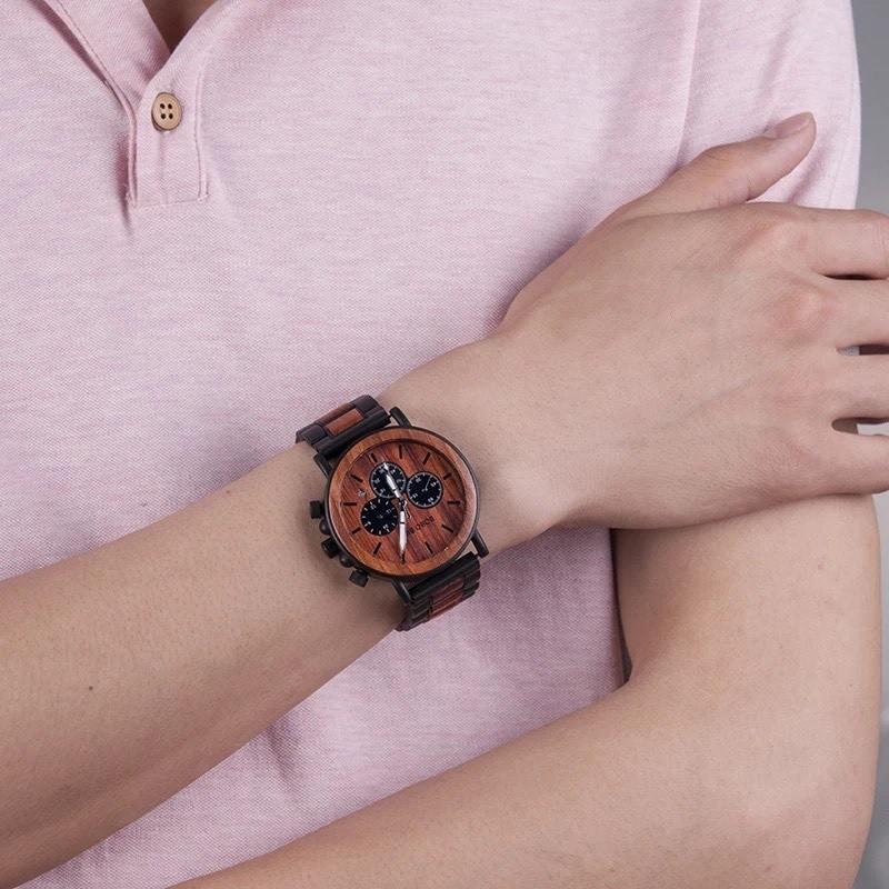 腕時計 メンズ 40代 50代 ボボバード BOBO BIRD 木製腕時計 ウッドウォッチ クロノグラフ クォーツ 日付 P09 | BOBO BIRD | 16