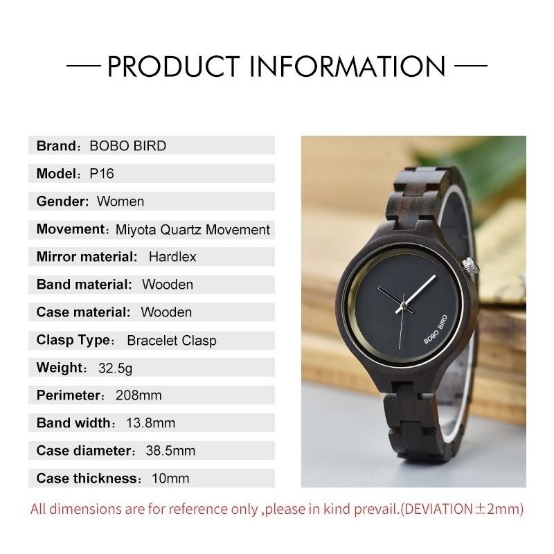 腕時計 レディース 20代 30代 40代 ボボバード BOBO BIRD 木製腕時計 ウッドウォッチ クォーツ 金属アレルギー P16 | BOBO BIRD | 12