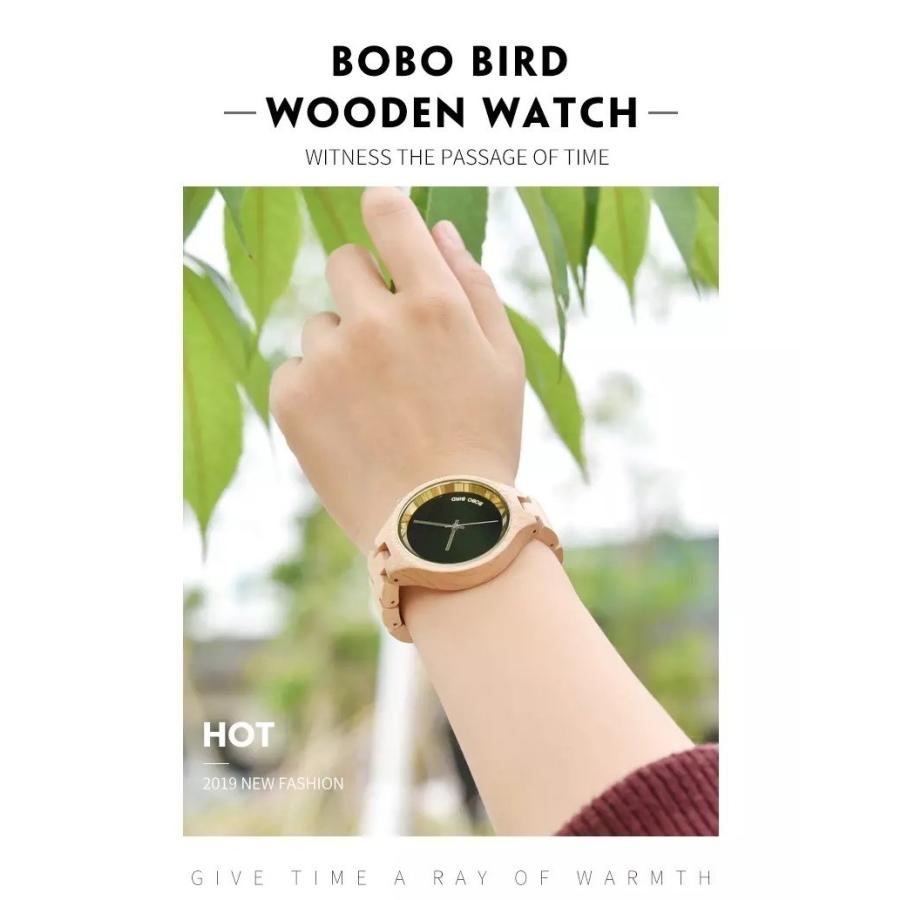 腕時計 レディース 20代 30代 40代 ボボバード BOBO BIRD 木製腕時計 ウッドウォッチ クォーツ 金属アレルギー P16 | BOBO BIRD | 08