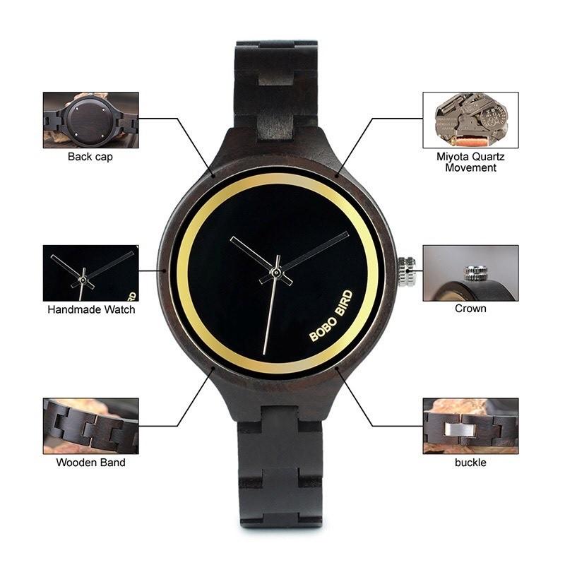 腕時計 レディース 20代 30代 40代 ボボバード BOBO BIRD 木製腕時計 ウッドウォッチ クォーツ 金属アレルギー P16 | BOBO BIRD | 10