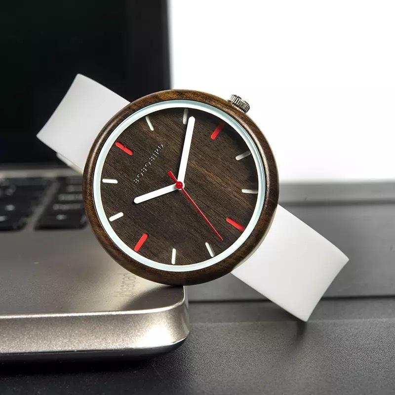 腕時計 レディース 文字盤大きい ボボバード BOBO BIRD 木製 ウッドウォッチ クォーツ シリコンバンド R28 | BOBO BIRD | 06