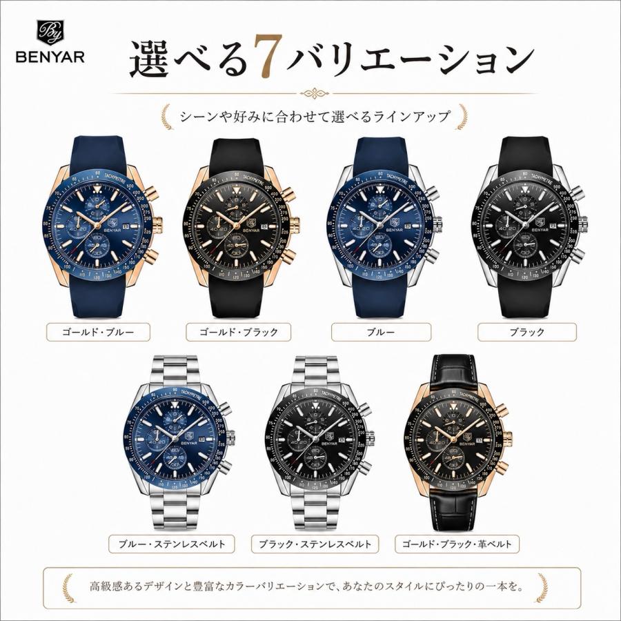 腕時計 メンズ 40代 50代 クロノグラフ オマージュウォッチ クォーツ