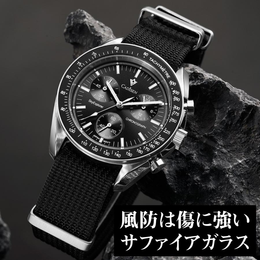 CADISEN 腕時計 メンズ 40代 50代 クロノグラフ オマージュ
