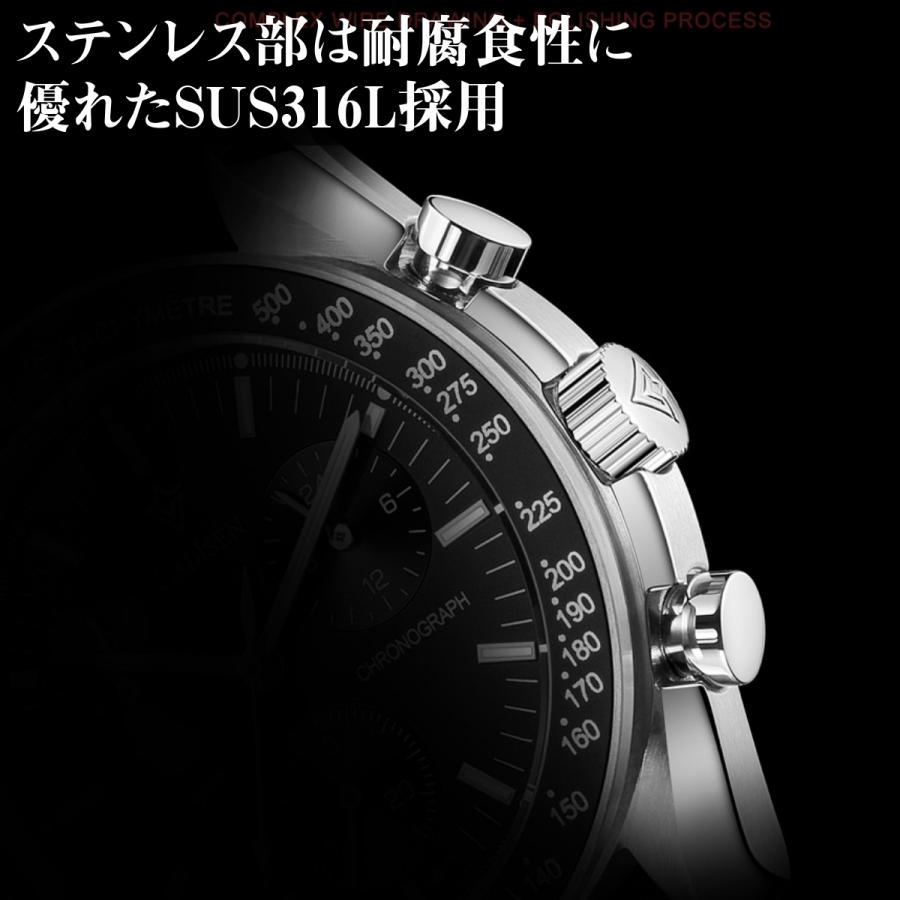 腕時計 メンズ 40代 50代 クロノグラフ オマージュウォッチ クォーツ パンダ ナイロンベルト CADISEN C7064 腕時計 メンズ 40代 50代 クロノグラフ オマージュウォッチ クォーツ パンダ ナイロンベルト CADISEN C7064