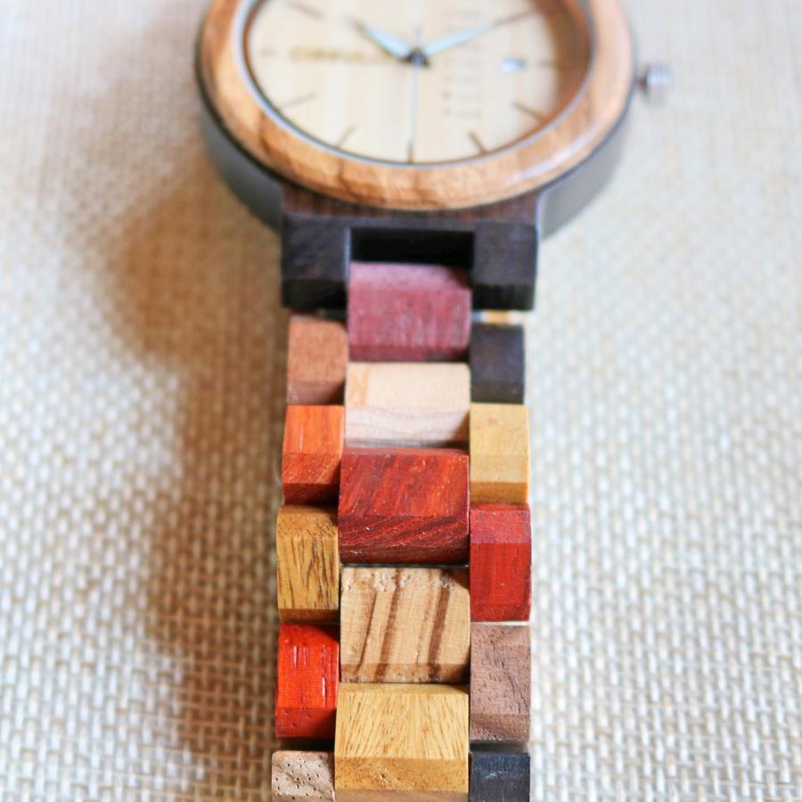 腕時計 レディース 木製腕時計 ウッドウォッチ 20代 30代 40代 クォーツ カレンダー 日付 曜日 シルクロ |  | 03