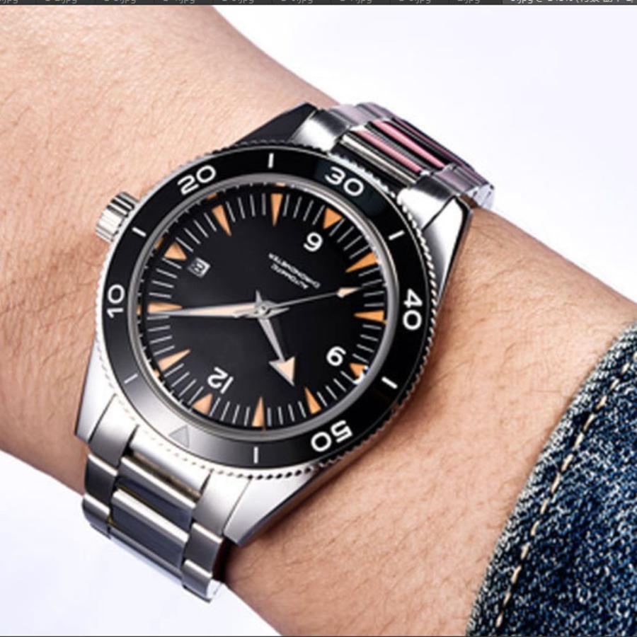 ダイバーズウォッチ 腕時計 メンズ 40代 50代 オマージュウォッチ 機械式 自動巻き カレンダー CORGEUT 2013 |  | 10